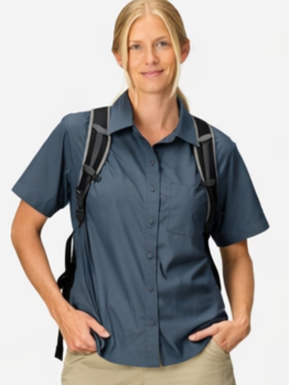 REI Co-op Teal Button-Up Shirt